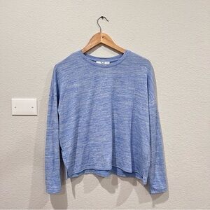 Magaschoni Heathered Blue Sweatshirt Size Medium